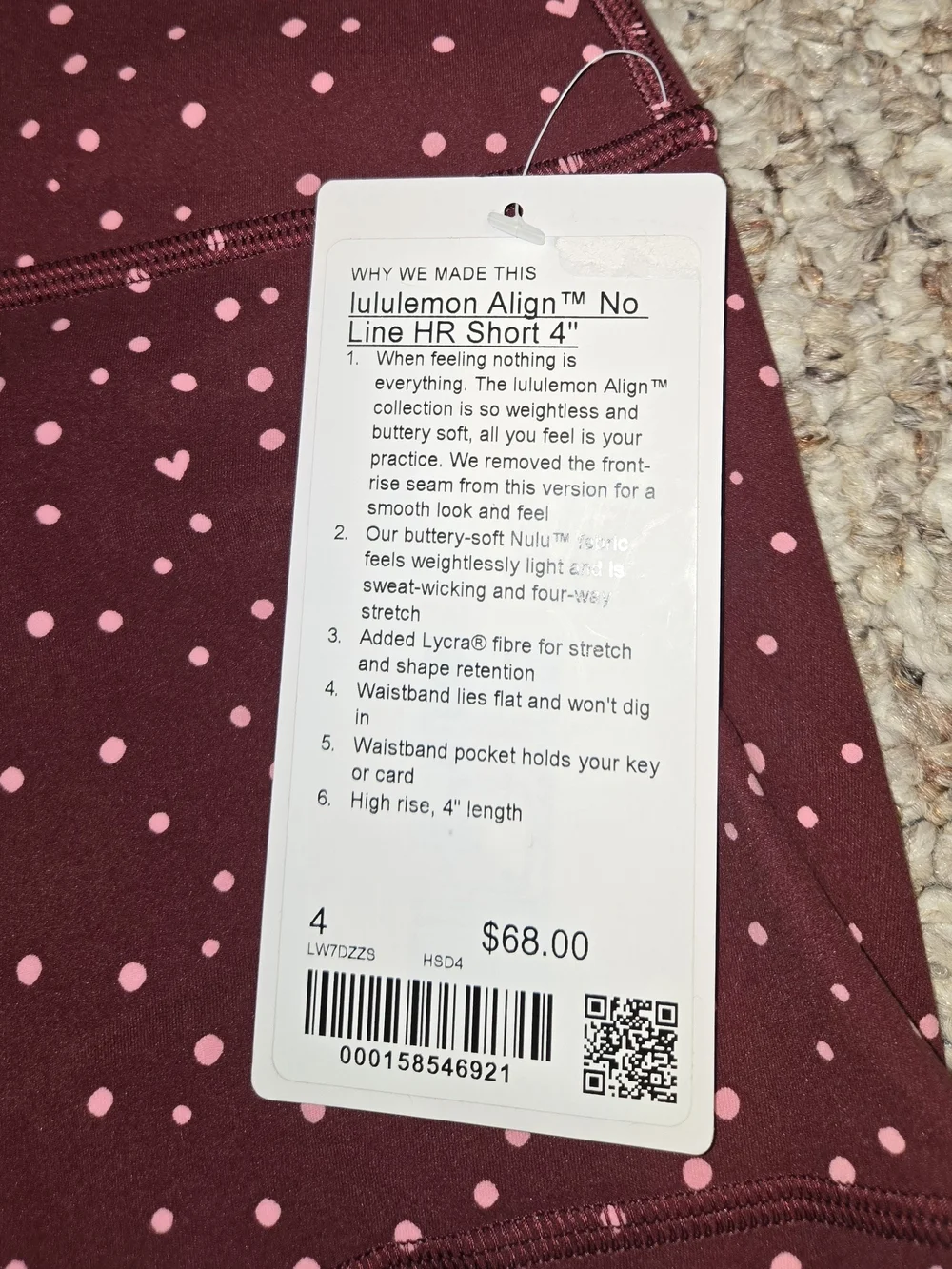 lululemon athletica msrp $116